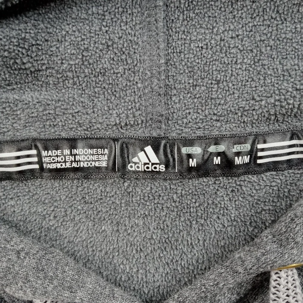 Chicago Bulls Hoodie Mens Medium Gray NBA Basketball Adidas Sweatshirt‎ Fleece
